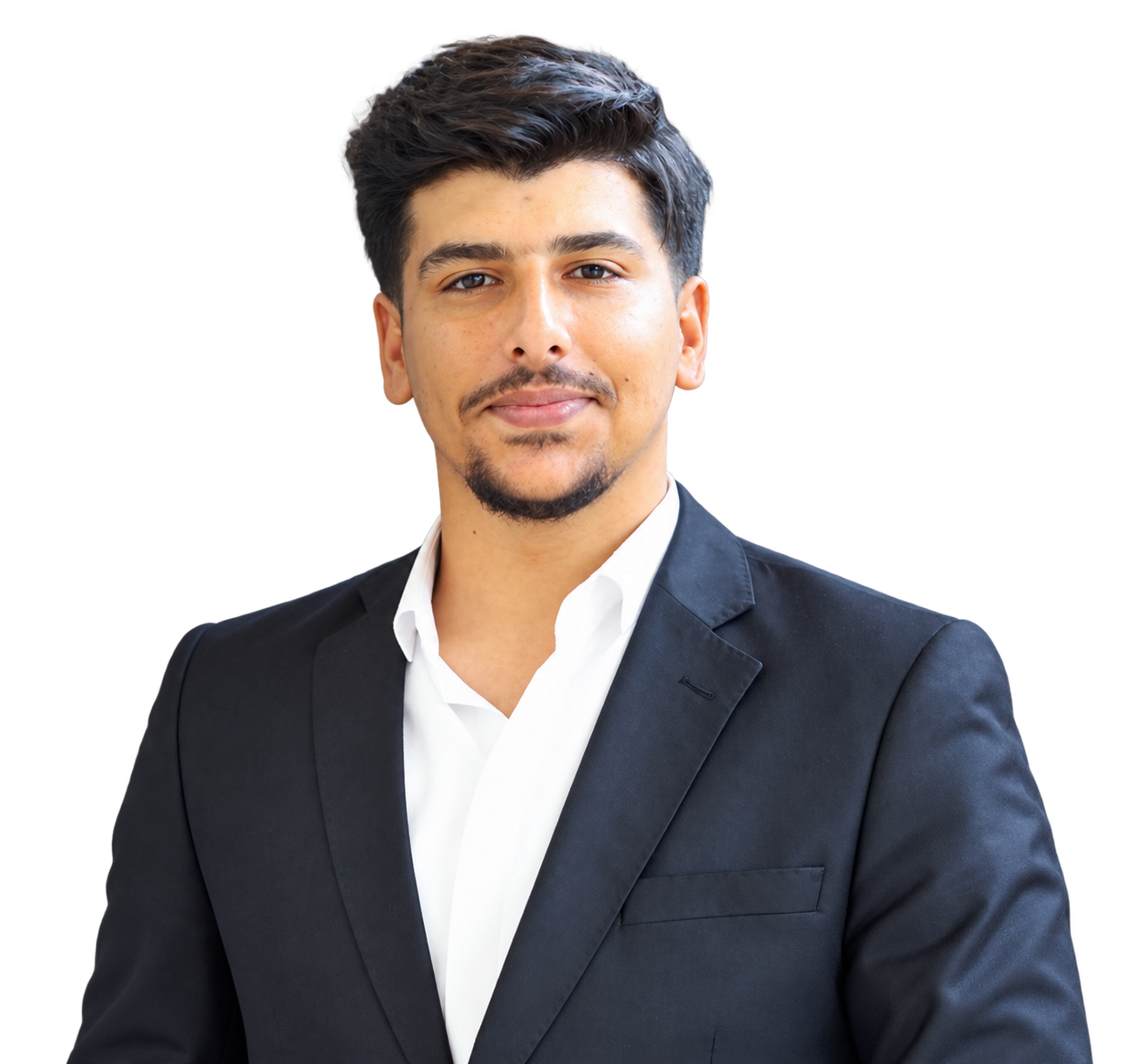 Rawezh Ibrahim Ahmad wearing a dark suit and white shirt